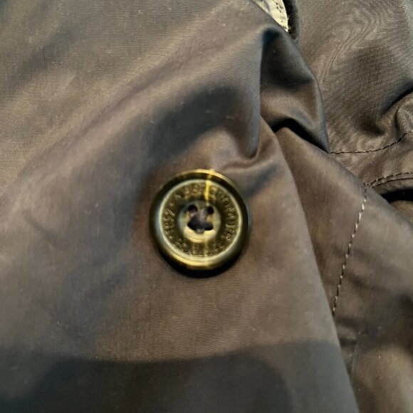 ABERCROMBIE & FITCH Navy Double Breasted Pea Coat Jacket with Shoulder Patch - M - Picture 13 of 14